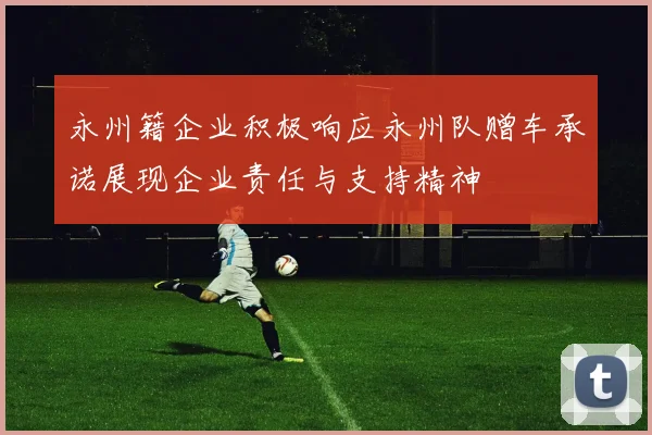 永州籍企业积极响应永州队赠车承诺展现企业责任与支持精神